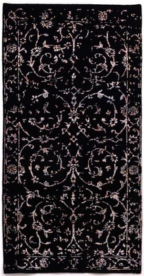 Modern Lotus Teppich 141x73