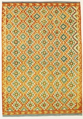 afghanischer kelim teppich 290x202