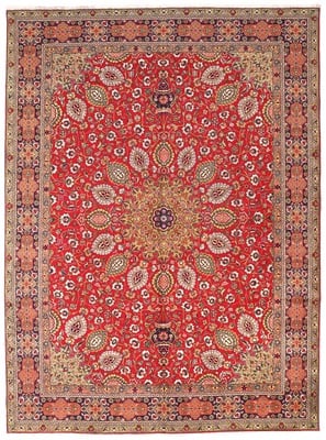Tabriz Teppich 343x256