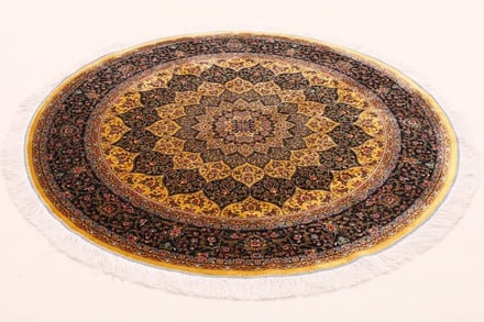 Ghom Geometric design  Teppich 150x150 - alternate view