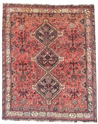 Antike SHIRAZ Teppich 205x166