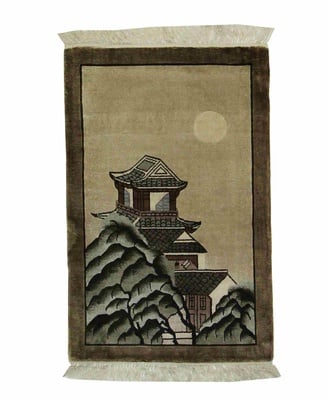 Kashmir Seide Teppich 100x64