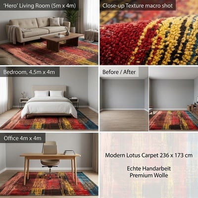 MODERN LOTUS Teppich  236x173 - alternate view