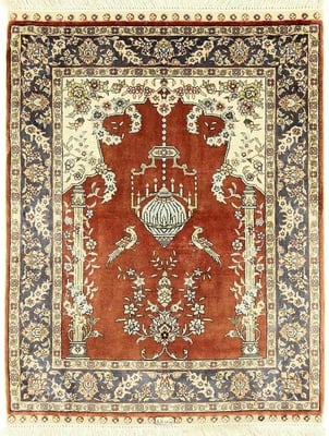 China Seide Teppich 58x47