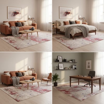 Modern LOTUS Carpet  244x170 - alternate view