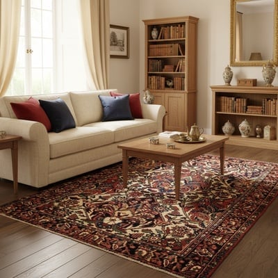 Antique BAKHTIAR Carpet  202x141 - alternate view