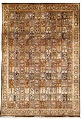 Kashmirsieide Teppich 307x216
