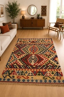 Kelim  Fars Teppich  212x149 - alternate view