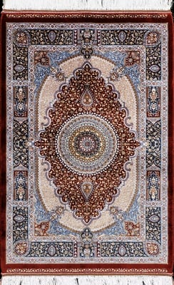 Qom  Dahlia Carpet 90x60