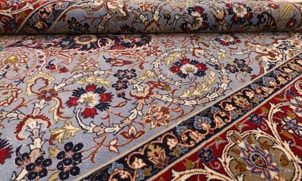 Isfahan Seidenkette Teppich 170x109 - alternate view