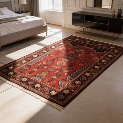 Antik  Kashan Teppich 197x127 - alternate view
