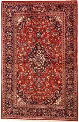 Antik Kashan Teppich 213x138