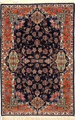 Isfahan  Seidenkette Teppich  166x109
