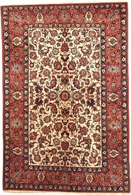 Antike  Isfahan Teppich  220x149