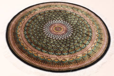 Ghom Geometric design Carpet 150x150 - alternate view