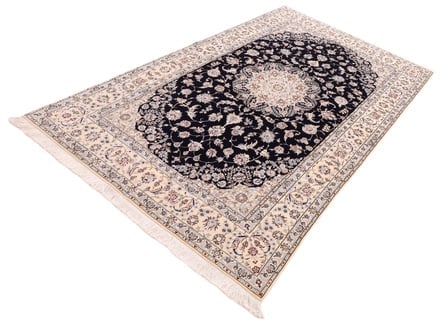 Nain 6 La -Teppich – dunkelblau handgewebt 242x142 - alternate view