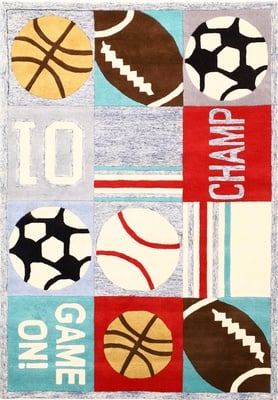 Kids Sports Ball Games Play Design carpet 243x170