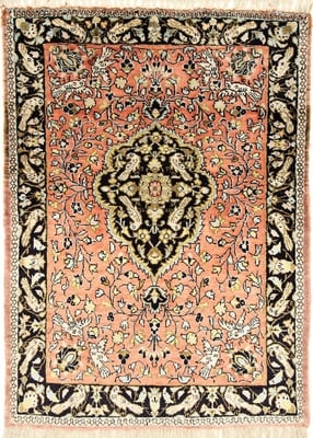 Ghom Seide Teppich  80x60