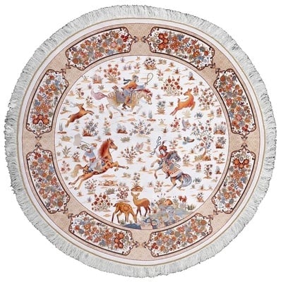 Ghom Dahlia Teppich  160x160