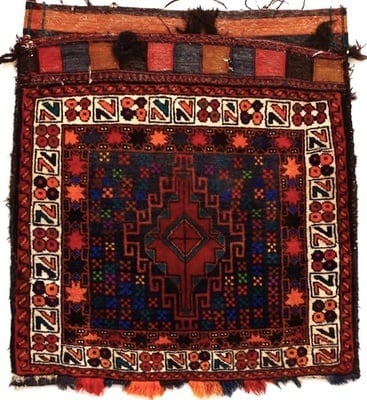 Antik Ghashghai  Teppich  76x66