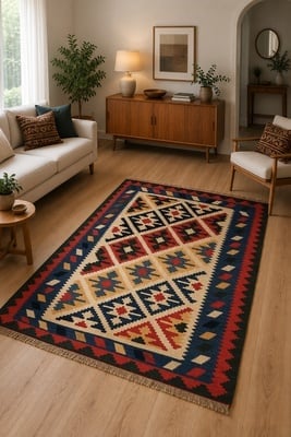 Kelim  Fars Teppich  188x149 - alternate view