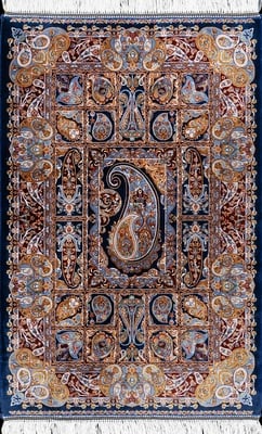 Ghom Dahlia Teppich  90x60