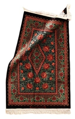 Qom Mahmoud Rajabi design silk carpet 125x78 - alternate view