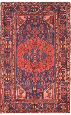 Handgeknüpfter Zanjan-Perserteppich 205x131