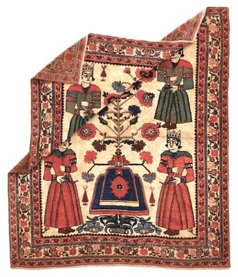 Malayer Antique Carpet 174x152 - alternate view