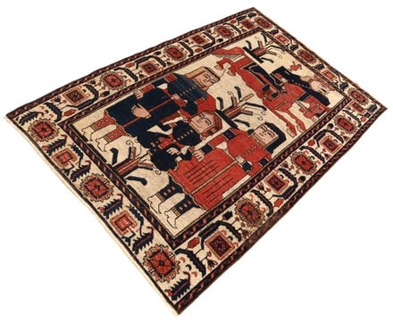 Antique Bakhtiar Carpet 152x100 - alternate view