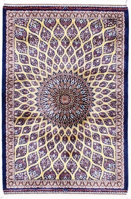 Ghom Geometric design Teppich 90x60