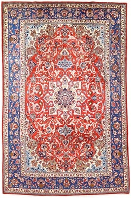 Vintage Isfehan Teppich 318x200