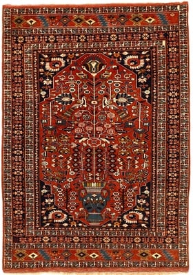 Antique Ghuchan Carpet  187x135