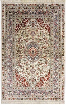 Hereke Seide Teppich  123x79