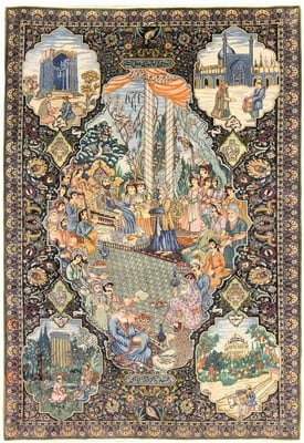 Tabriz Alt Teppich 255x185