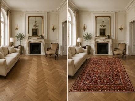 Antique Sarouk Carpet  200x134 - alternate view