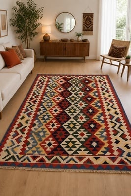 Kelim  Fars Teppich  243x187 - alternate view