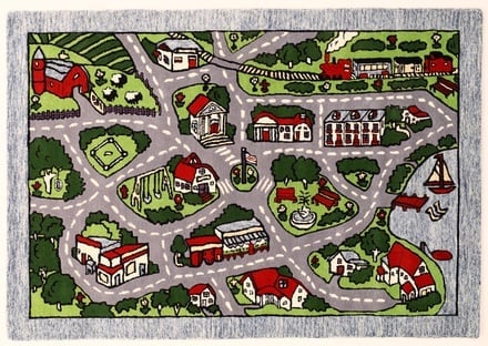 Kids Room City Car Play Streets Carpet 243x169 - alternate view