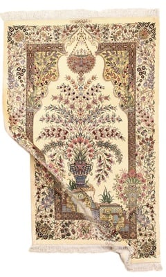 Qom by Yaqut Silk Carpet 157x101 - alternate view