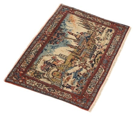 Antike Keshan Teppich 80x55 - alternate view
