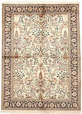 Kashmir Seide Teppich  215x160