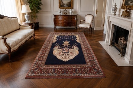 Antique Ghuchan Carpet  207x132 - alternate view