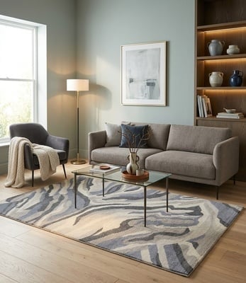 MODERN-IKAT Teppich  237x166 - alternate view