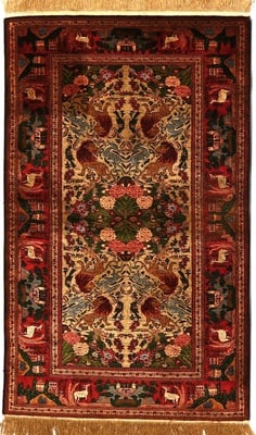 Quchan Seide Teppich 153x94