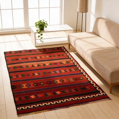Kelim Teppich 170x143 - alternate view