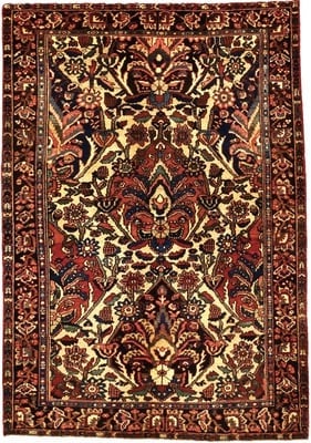 Antique BAKHTIAR Carpet  202x141