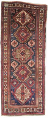 Russisch Antik Teppich 363x143