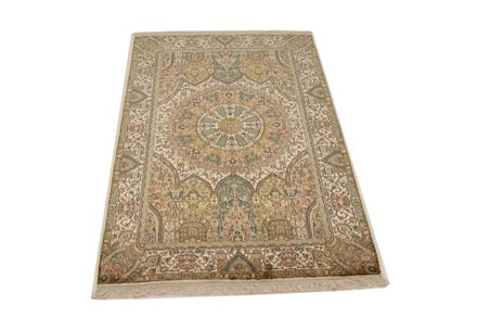 Kashmir Seide Teppich 192x125 - alternate view