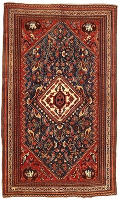 Antike Ghashai Teppich 243x145