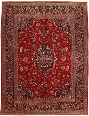 Antike  Kashan Teppich 417x315
